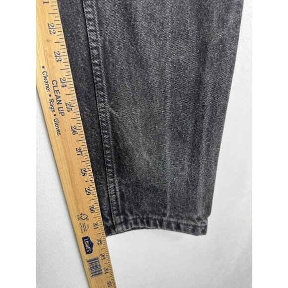 Vintage Levis 550 Jeans Womens 9 Long 27x32 Black Relaxed Tapered High Rise 90s - Picture 7 of 9